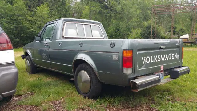 1981 vw rabbit caddy pickup truck 1.6 turbo diesel 1/2 ton 5 speed vnt15 clean