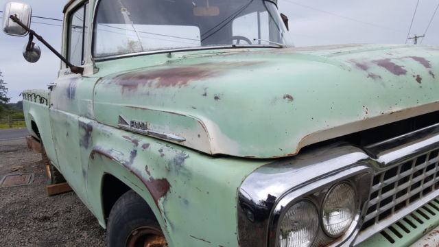 1958 ford pickup f250 58000 original mile farm truck beautiful 5 speed stick 292