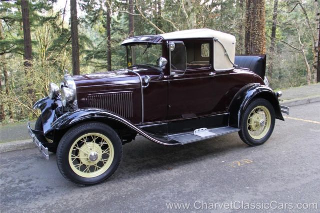 1930 ford model a sport coupe. ready to tour! see video
