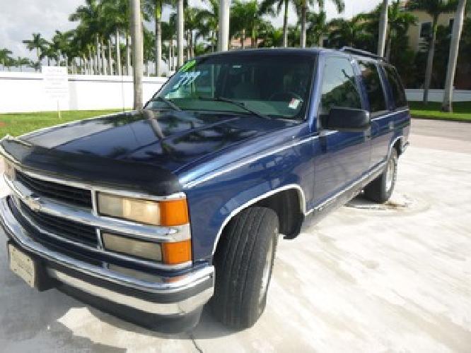 weekly chevrolet tahoe - very clean, cold ac, low miles! cash in west palm beach, fl