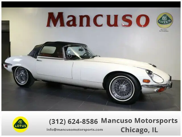 1974 jaguar e-type series iii roadster 17530 miles white v12 sohc automatic