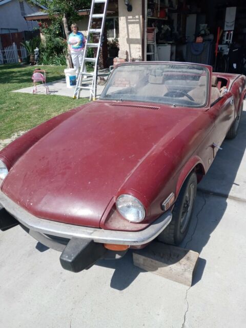 1970 triumph spitfire convertible red rwd manual convertible
