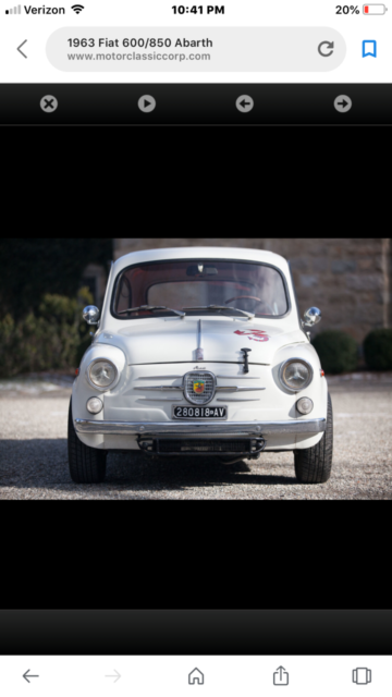 1963 fiat 850 abarth