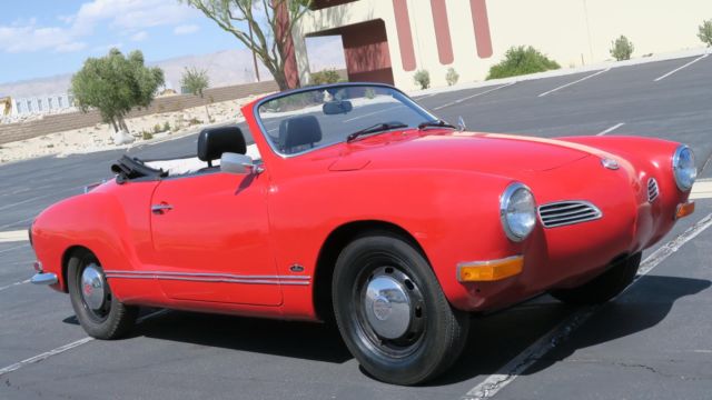 1970 volkswagen karmann ghia convertible rare auto 1600! new top!