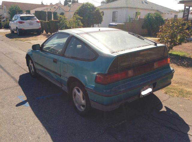 stock 1991 honda cr-x si & rebuilt b20 engine w/ ls transmission ready for swap!