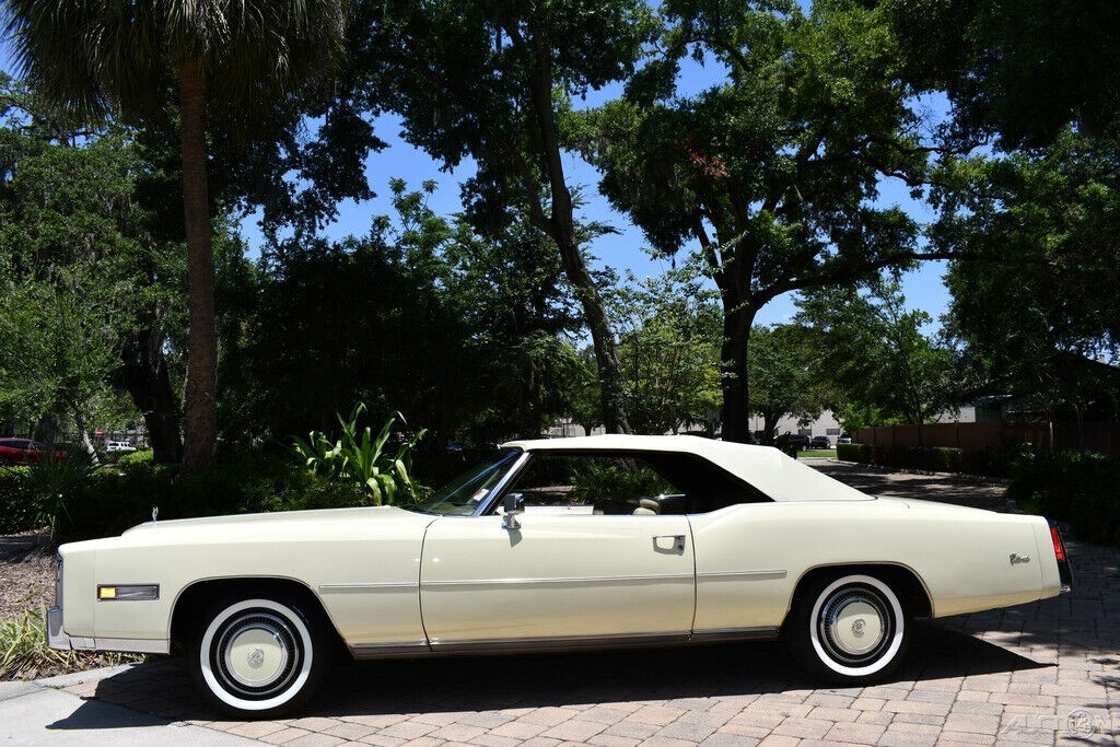 1976 cadillac eldorado convertible w/ rare phoenician ivory 20,393 miles
