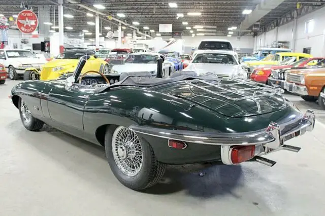 1971 jaguar xke series ii roadster 39699 miles green convertible 4.2l 6-cylinder
