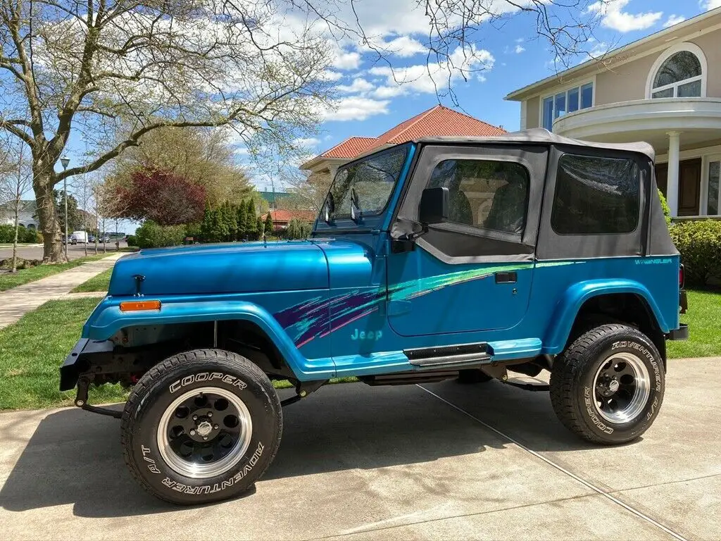 1994 jeep wrangler splash edition 155769 miles, 155769 miles navajo blue metalli