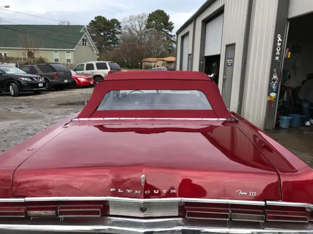 1967 plymouth fury iii convertible on 22 staggered asanti wheels 383 motor