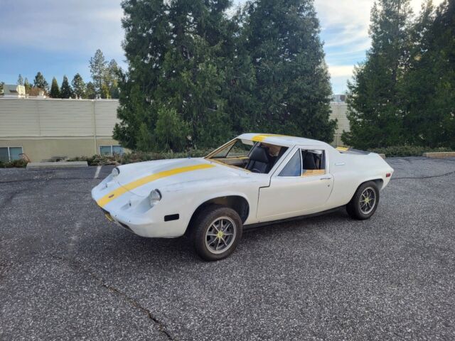 1972 lotus europa sportscar white rwd manual