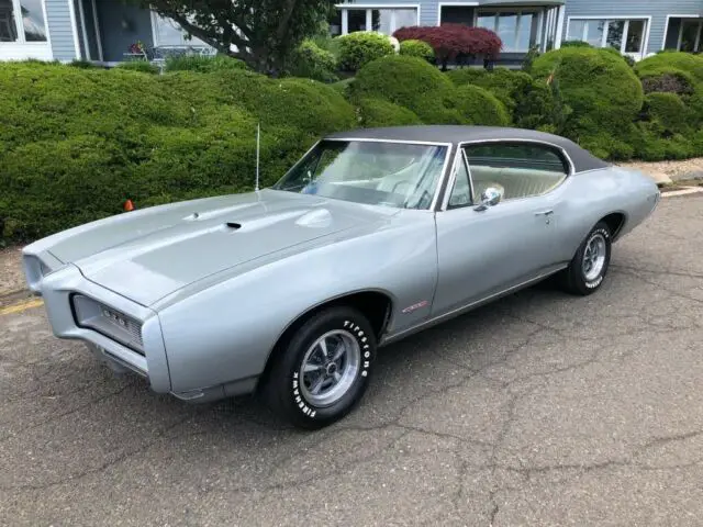 1968 pontiac gto silver 400v8 hurst auto,factory air matching #