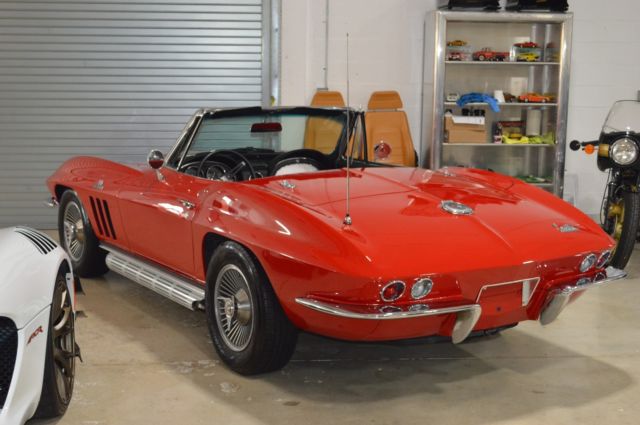 stingray convertible rally red 68,958 original miles 427 options