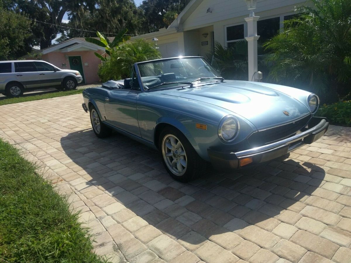 1981 fiat spider 2000 turbo excellent rare great 124 spider