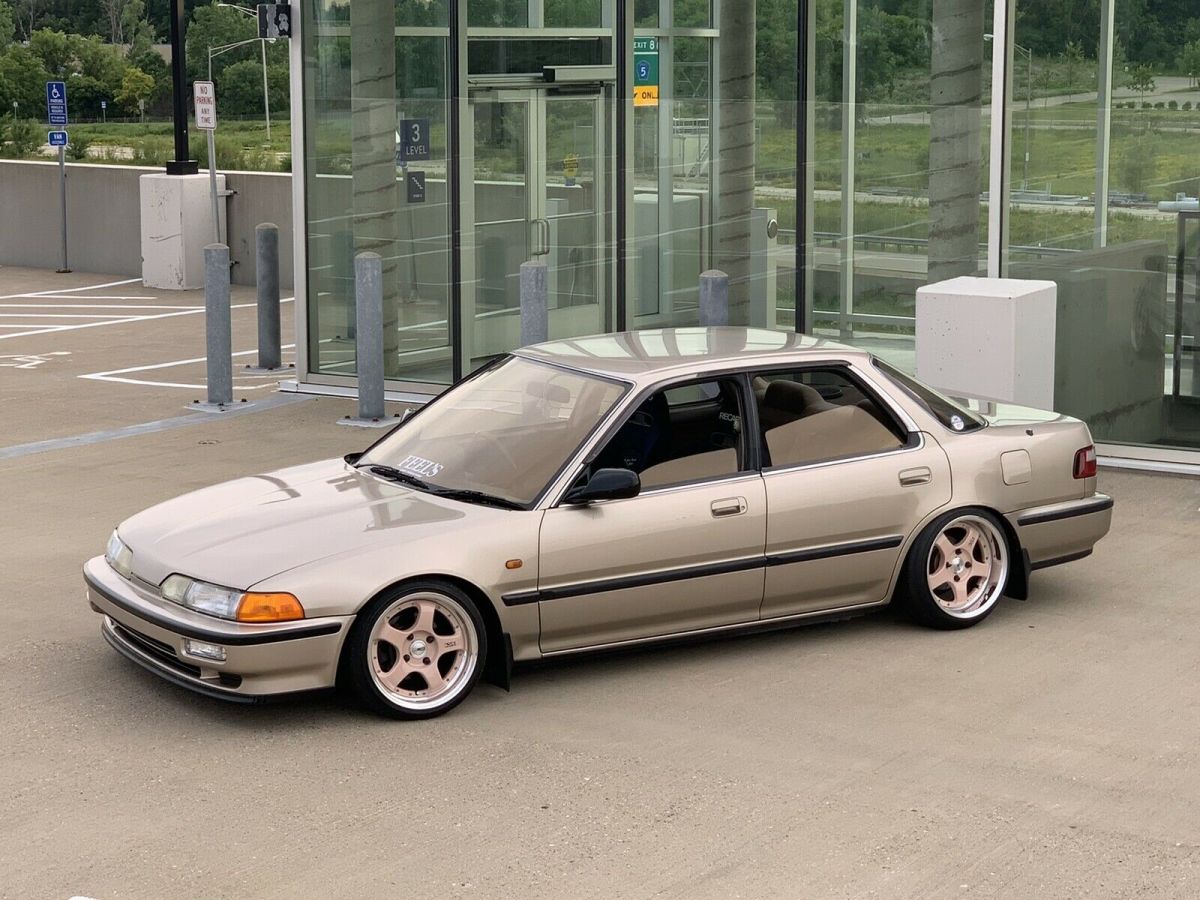 1990 acura integra sedan brown fwd manual xsi