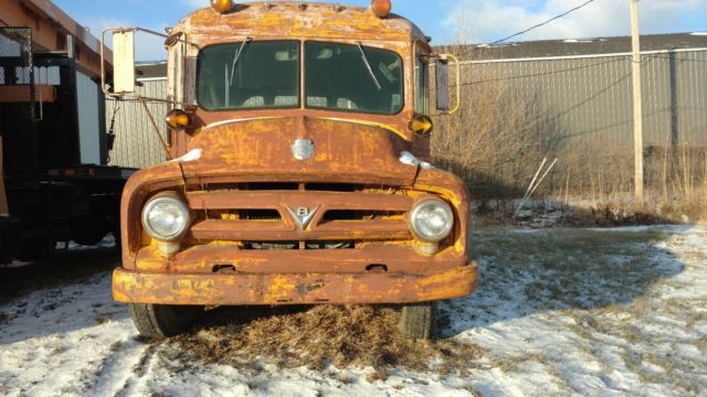 way cool, rare, 2 window, 1953 ford f500 short bus, flathead v/8, hot rod build