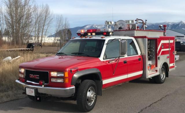 1994 gmc 3500 4x4 mini pumper, brush , rescue truck!