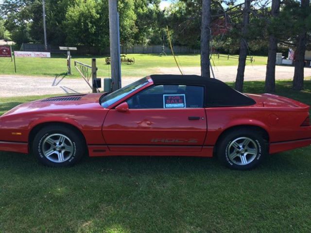 1989 camaro irocz convertible, 1 of 3900 built, auto, rust free, 82k. miles