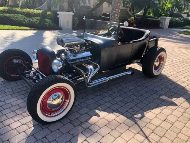 ford 1922 (titled) hot rod t bucket roadster black / red chevy sb 350