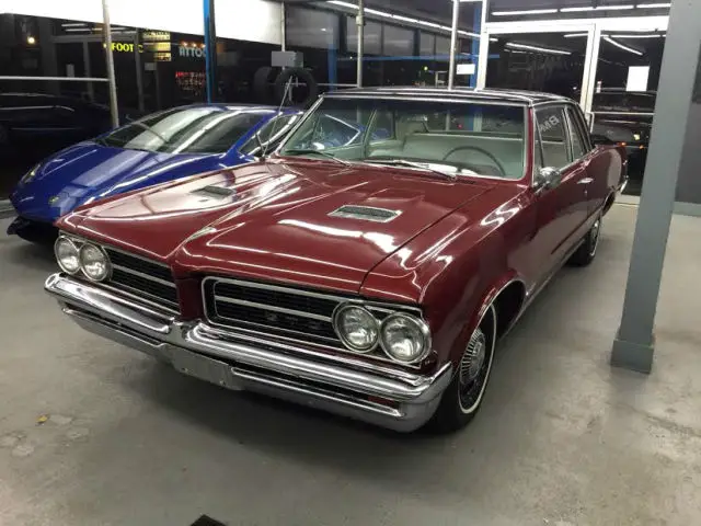 1964 pontiac gto 389 4 speed all #'s matching marimba red! no reserve!