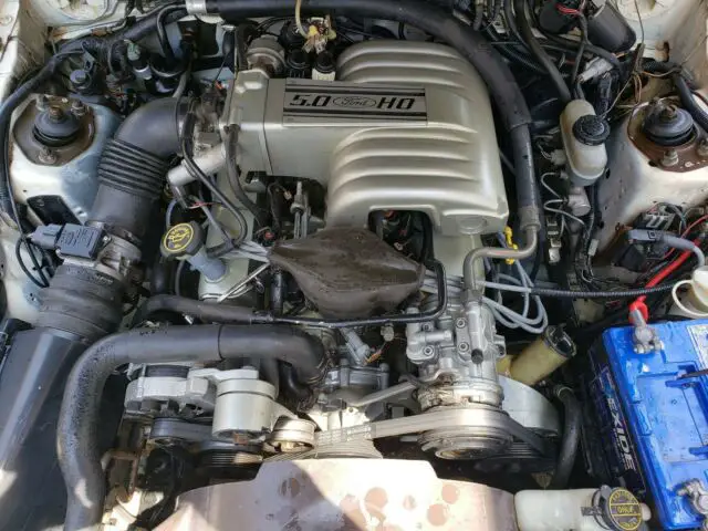 1989 mustang coupe 5.0 notch 6v almond color extremely rare 5 speed no reserve