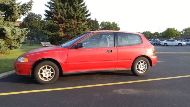 1992 honda civic vx. stock d15z1 vtec-e engine & federal ecu. oem ice a/c workin