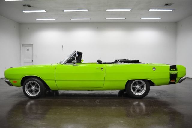 1969 dodge dart gt convertible 75177 miles green convertible 273 v8 904 automati