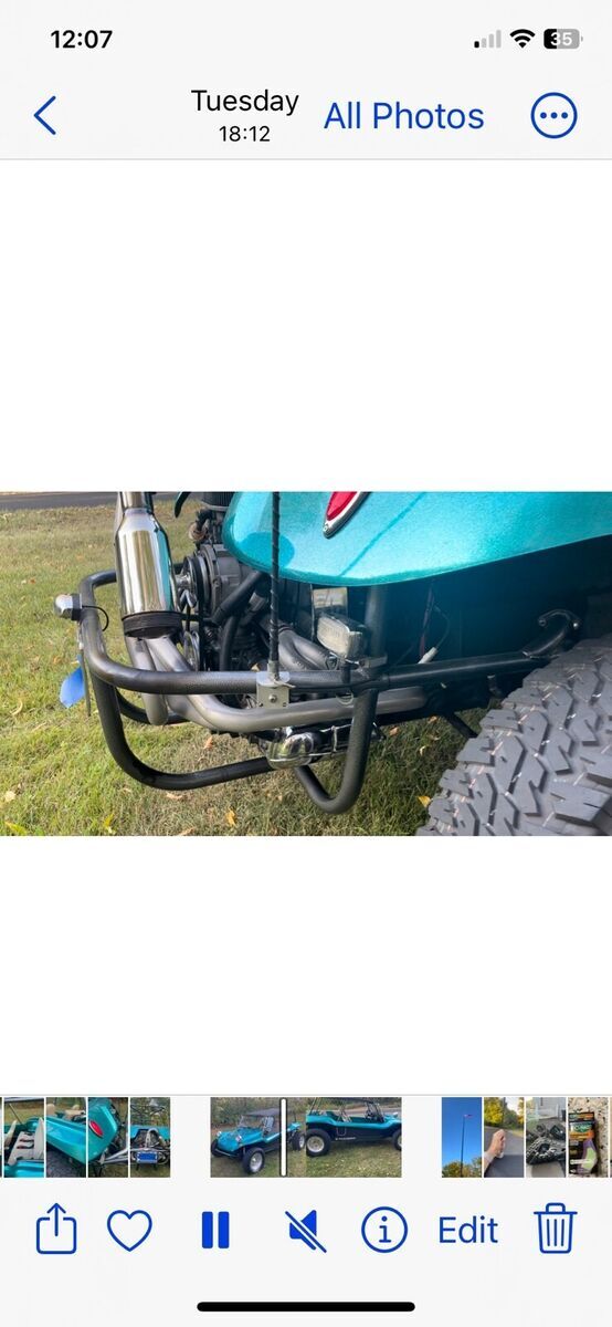 1970 volkswagen dune buggy convertible green rwd manual mgm signature series