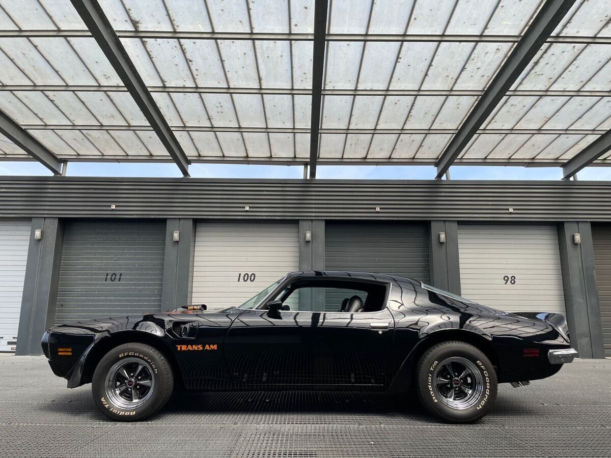 1973 pontiac transam 455 automatic black on black msd
