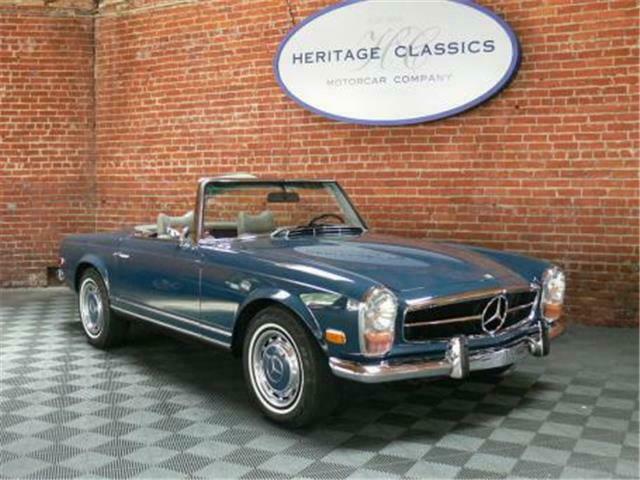 1969 mercedes benz 280sl, blue with 53041 miles available now!