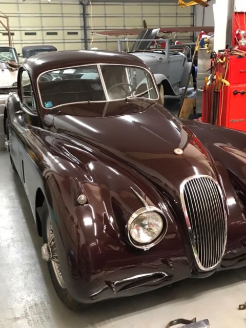 jaguar 1953 xk 120 fhc project new engine , disc brakes , 5 spd trans ,no rust