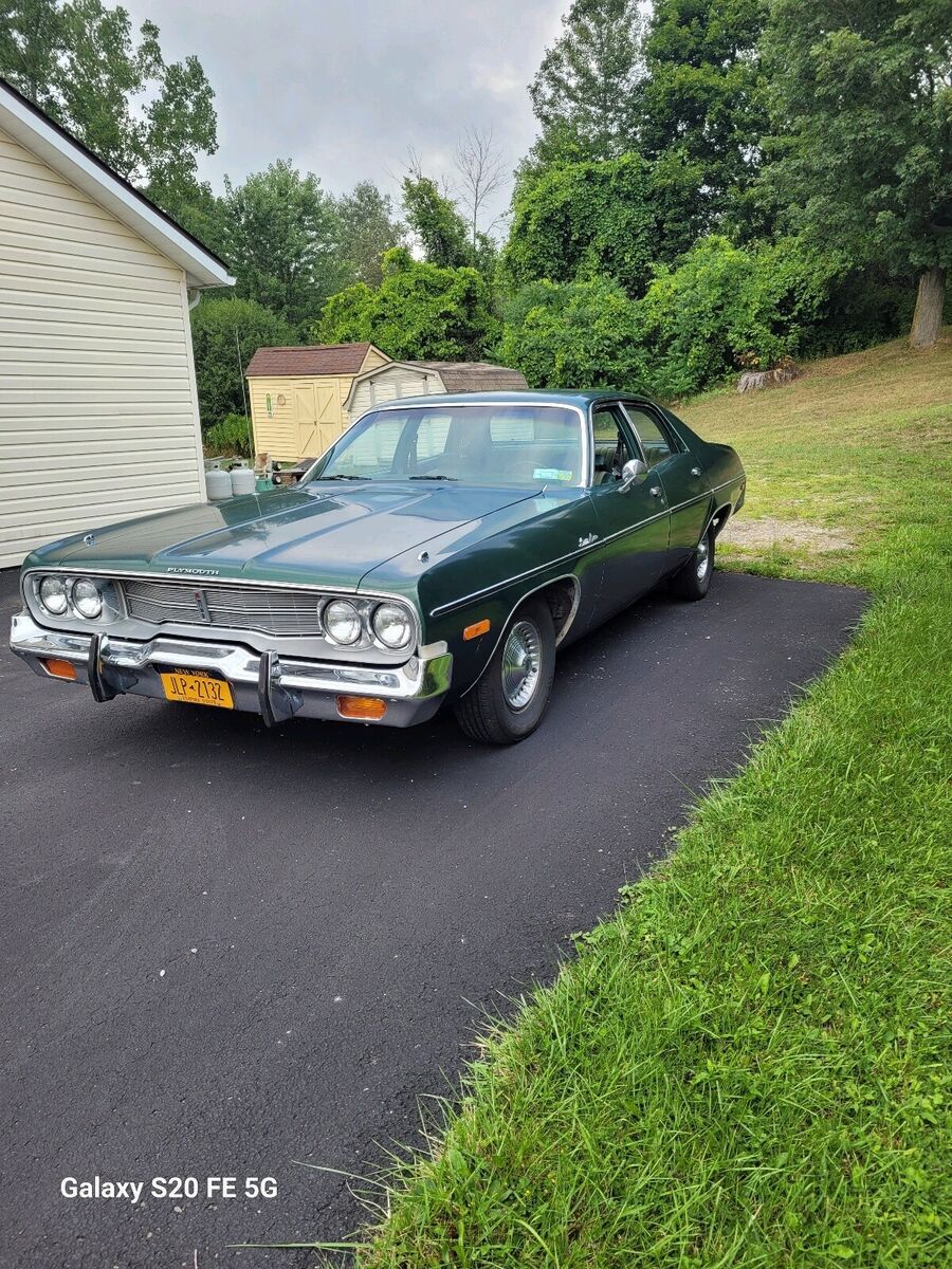 1974 plymouth satellite sedan green rwd automatic custom
