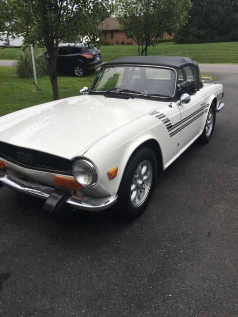 1974 triumph tr-6 convertible - manual - 65,000 original miles