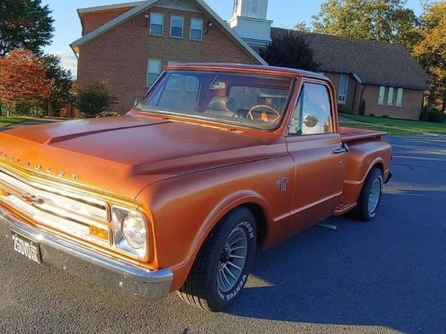 1967 chevrolet c-10 74317 miles orange pickup / truck 5.3 ls automatic