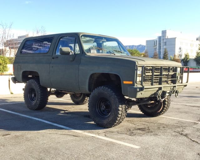 1985 chevrolet blazer military cucv m1009