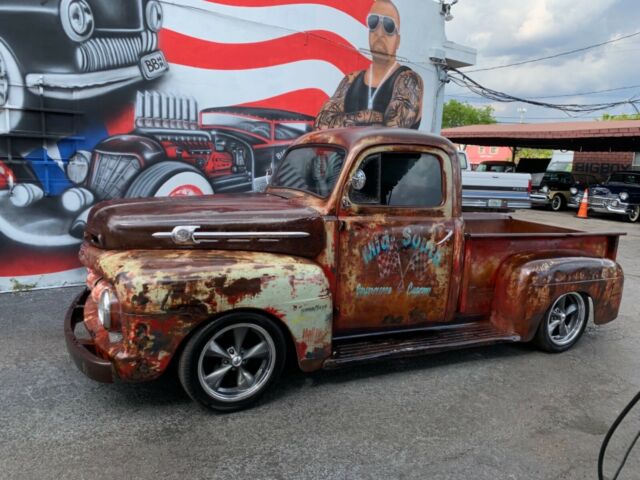 1952 ford f100 patina late model frame v8 4.6l fuel injected motor no reserve