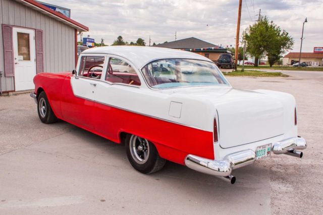 1955 pontiac chieftain 2-door sedan v8 // street classic car hot rod barn find