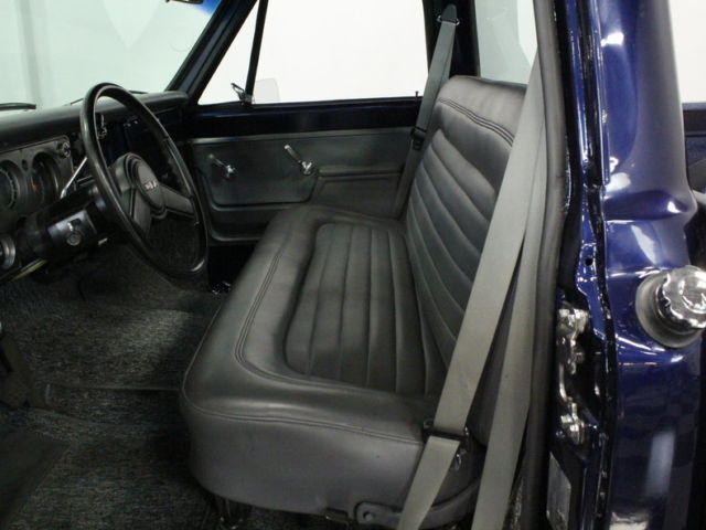 cool dark blue metallic paint, 350 v8, auto, ps, pb, fr disc, ac, great shortbed