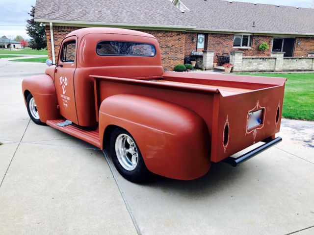1952 ford f100 - 302ci - c4 trans - ratrod flat paint - 1,705 miles on restor