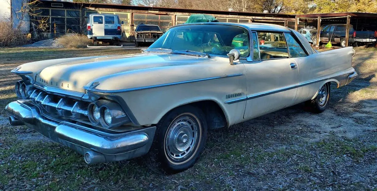 1959 chrysler imperial white rwd automatic crown