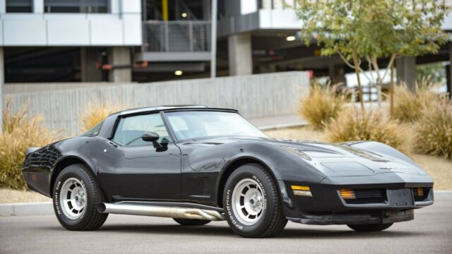 1980 chevy corvette (c3) targa top coupe black 4 speed manual targa top