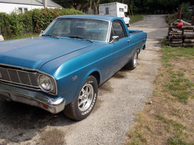 clean old ranchero restored in 2002 has bondo but was very light needs new paint