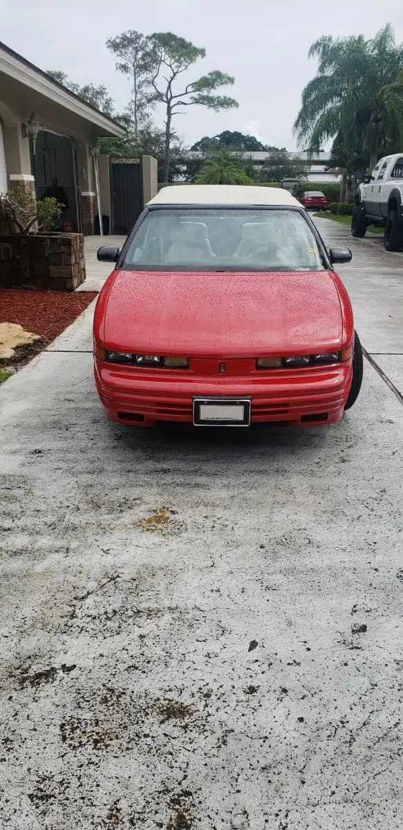 1994 oldsmobile cutlass supreme convertible red fwd automatic white