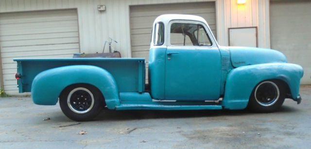 1953 gmc 5 window 3100 slammed suspension hotrod patina ratrod shop truck