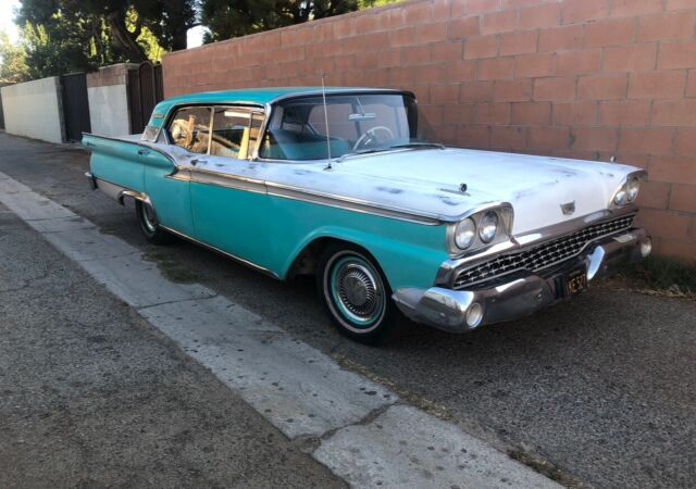 1959 ford galaxie white rwd automatic