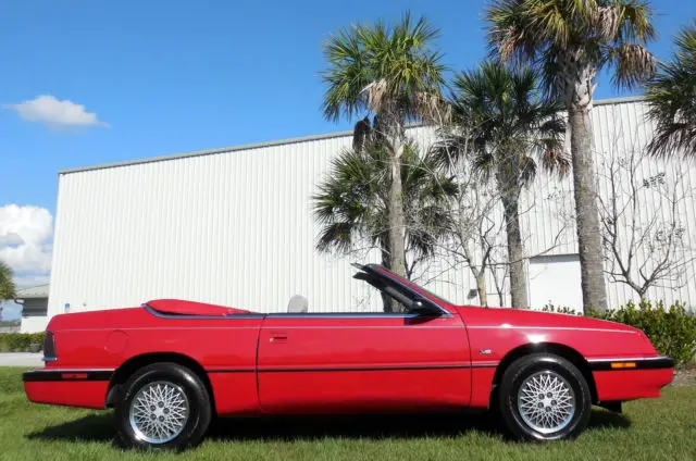 rare convertible w/ rear glass in radiant red/white~new tires~nice one!!