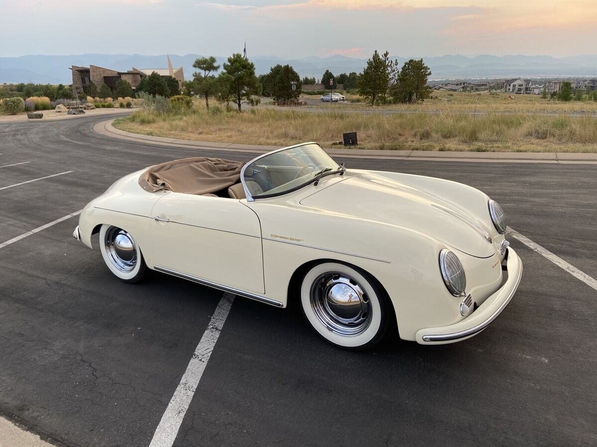1957 porsche 356 yellow speedster