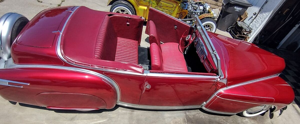 lincoln, convertible, 1948 , kustom, 1950s, hot rod, chopped, kustom, carson top