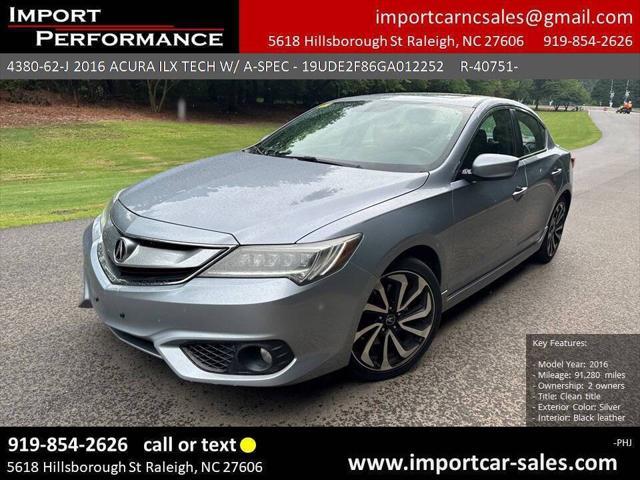 2016 acura ilx technology plus & a-spec packages