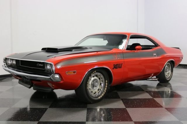 1970 dodge challenger t/a coupe 340 v8 4 speed manual classic vintage collector