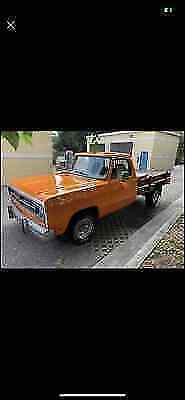 1987 dodge truck pickup orange rwd automatic d150